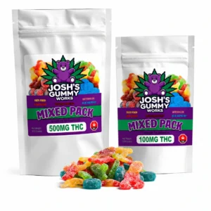 Josh's Gummy Works Mixed Pack (100mg & 500mg THC)